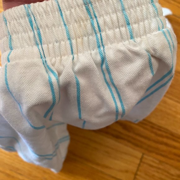 Shorts, Teal & White Striped, Vintage Gap Sport - Picture 7 of 7